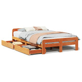 Bed frame without Mattress Wax Brown 120x200 cm Solid Wood Pine 3309043