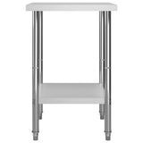 Kitchen Work Table 60x60x85 cm Stainless Steel 51184