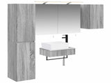 Bathroom Furniture Set 5 pcs Grey Sonoma 3407268