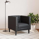 Sofa Black 74.5 x 71 x 70.5 cm PVC 42013013