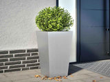 Garden Planter 35x35x75 cm Galvanised Steel 851090
