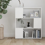 Book Cabinet Room Divider White 80x24x94 cm Engineered Wood 809125