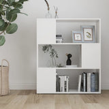 Book Cabinet Room Divider White 80x24x94 cm Engineered Wood 809125