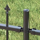 Garden Fence Woerden Grey 240 x 115 cm Powder-coated steel 42003958