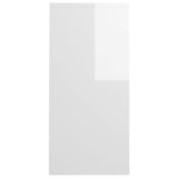 Notebook Desk High Gloss White 102.5x35x75 cm Engineered Wood 808347