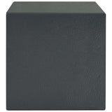 Safe Box with Lock Dark grey 23 x 17 x 17 cm Steel 42011313