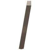Dining Table Legs U-Shaped 2 pcs Natural Steel 70x cm Steel 4012795