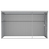 Garden Shed Grey Galvanised Steel Large Garden Shed Rectangular 316226