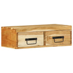 ZNTS Wall-mounted TV Cabinet 60x30x19 cm Solid Wood Acacia 4017460