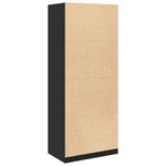 ZNTS Wardrobe Black 80x50x200 cm Engineered Wood 3307748