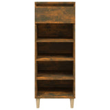 Shoe Cabinet Smoked Oak 40x36x105 cm Engineered Wood 819777