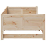 Pull-out Day Bed Natural 180 x 200 cm Solid Pine Wood 8004795