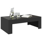 ZNTS Coffee Table with Infinity LED Black 90x50x30 cm 847617