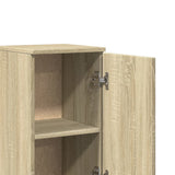 3 Piece Bathroom Furniture Set Sonoma Oak Engineered Wood 3282654