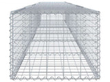 Gabion Basket with Cover 600x50x50 cm Galvanised Iron 3295137