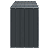Wheelie Bin Storage for Triple Bins Anthracite 216x81x115 cm Steel 4006181