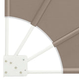 Balcony Privacy Screen 140 x 140 cm Polyester Taupe 42000927