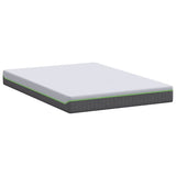 Mattress White and Grey 140 x 190 cm Pocket Spring 4106374