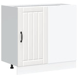 Kitchen Base Cabinet Lucca White Engineered Wood 854308