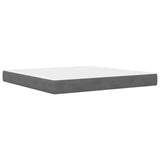 Bed Frame with Mattress Dark Grey 180 x 200 cm Velvet 3415242