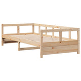 Daybed without Mattress Natural 90x200 cm Solid Wood Pine 854961