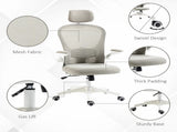 Multi-Adjustable Office Chair, with Lumbar Support, Headrest and Mesh Back - Grey T3398P329884