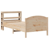 Bed Frame without Mattress 75x190 cm Small Single Solid Wood Pine 3306249