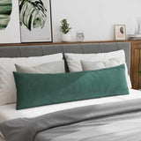 Sofa Pillows 2 pcs Dark Green 145 x 40 cm Corduroy Fabric 42013844