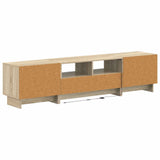 5 Piece LED TV Cabinet Sonoma Oak Engineered Wood 3416417