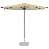 Garden Parasol with Base 270 x 270 cm Polyester Rectangular 42036192