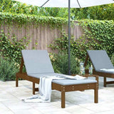 Sun Lounger Honey Brown Solid Pine Wood 199.5 x 60 x 74 cm 825071