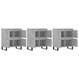 Sideboards 3 pcs Concrete Grey Engineered Wood 3190209