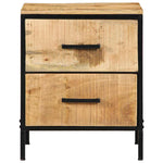 Bedside Cabinet 2 pcs Brown and black 40 x 35 x 50 cm 4019638