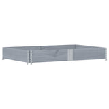 Pallet Collar Grey 150x100 cm Solid Wood Pine 4010303