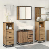 Bathroom Furniture Set 4 pcs Artisan Oak Engineered Wood 3402330