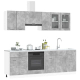 Kitchen Unit Lyon 8 pcs Engineered Wood 3445859