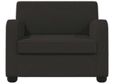 Armchair Black Faux Lamb Fleece 42043410