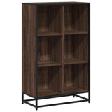 Book Cabinet Brown Oak 65.5x33x107.5 cm Engineered Wood 849163