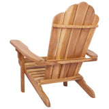 Garden Adirondack Chair Natural Solid Teak Wood 42041355