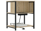 Bedside Cabinet Sonoma Oak 38 x 31 x 61 cm Engineered Wood 859452