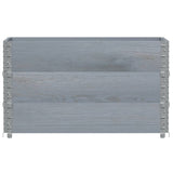 Pallet Collars 3 pcs Grey 100x50 cm Solid Wood Pine 3295372