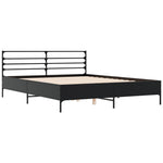Bed Frame without Mattress Black 150x200 cm King Size 3280047