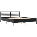Bed Frame without Mattress Black 150x200 cm King Size 3280047