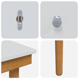 Dressing Table Set FAUSKE 4 pcs White 76 x 50 x 143 cm 3438591
