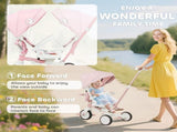 5 in 1 Kids Trike with Adjustable Toddler Tricycle with Push Handlebar, Adjustable T3398P378914