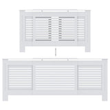 MDF Radiator Cover White 205 cm 325551