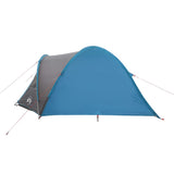 ZNTS Camping Tent Dome 4-Person Blue Waterproof 94350