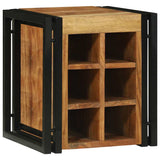 Wine Rack Brown and Black 35 x 35 x 39 cm Solid Acacia Wood 4016756