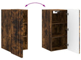 Wall-Mounted Cabinet Smoked Oak 33 x 34.5 x 94 cm 898250