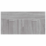 2 Piece Bathroom Furniture Set Grey Sonoma Engineered Wood 826624